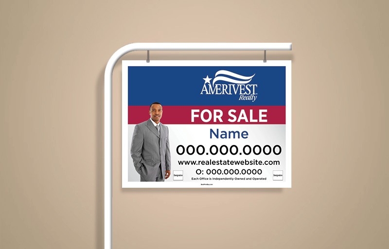 Amerivest Realty Real Estate Signs - AVR Approved Vendor Signs for Realtors | BestPrintBuy.com