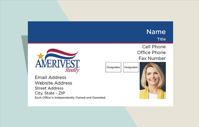 Amerivest Realty Real Estate Business Card Magnets - Amerivest Realty  magnets with photo and contact info | BestPrintBuy.com
