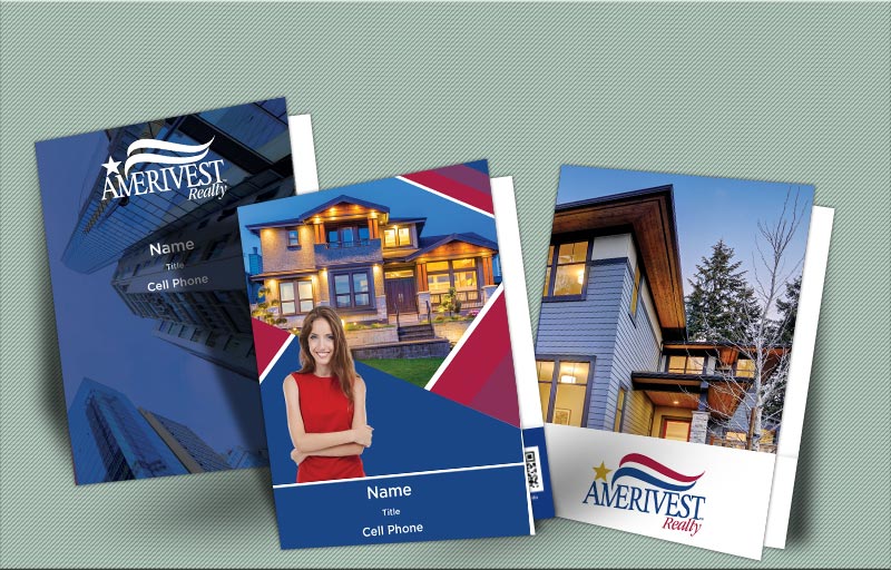 Amerivest Realty Real Estate Custom Presentation Folders - custom folders | BestPrintBuy.com