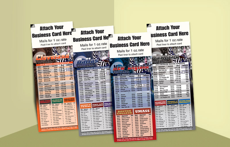 Amerivest Realty Real Estate Football Schedules - Amerivest Realty custom sports schedule magnets | BestPrintBuy.com