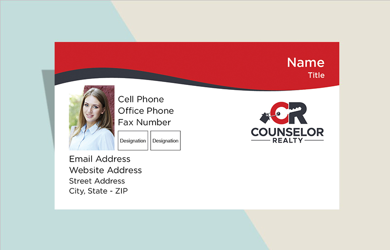 Counselor Realty Real Estate Business Card Magnets - Counselor Realty  magnets with photo and contact info | BestPrintBuy.com