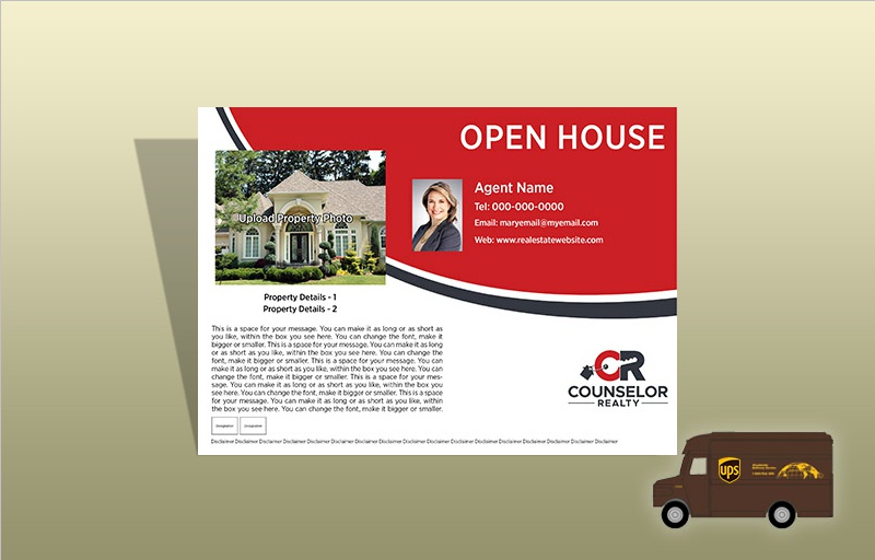 Counselor Realty Real Estate EDDM Postcards - personalized Every Door Direct Mail Postcards | BestPrintBuy.com