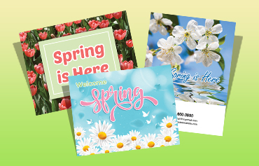 Independent Realtor Spring Postcards
