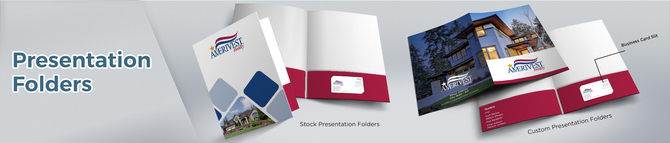 Amerivest Realty Real Estate Presentation Folders - folders | BestPrintBuy.com