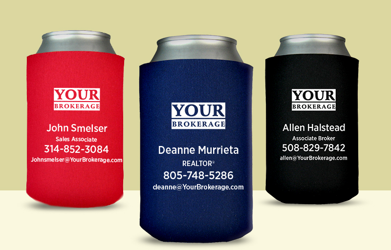 Costa Real Estate Economy Can Coolers - Costa Real Estate personalized promotional products | BestPrintBuy.com