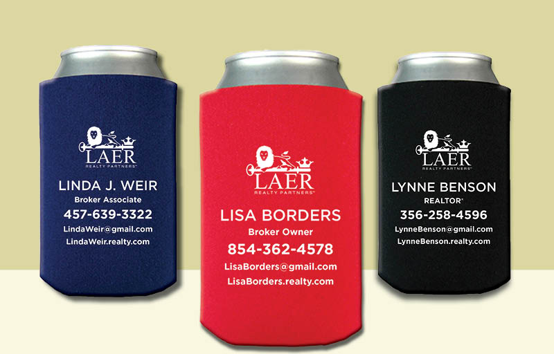 LAER Realty Partners Real Estate Economy Can Coolers - LAER Realty Partners personalized promotional products | BestPrintBuy.com