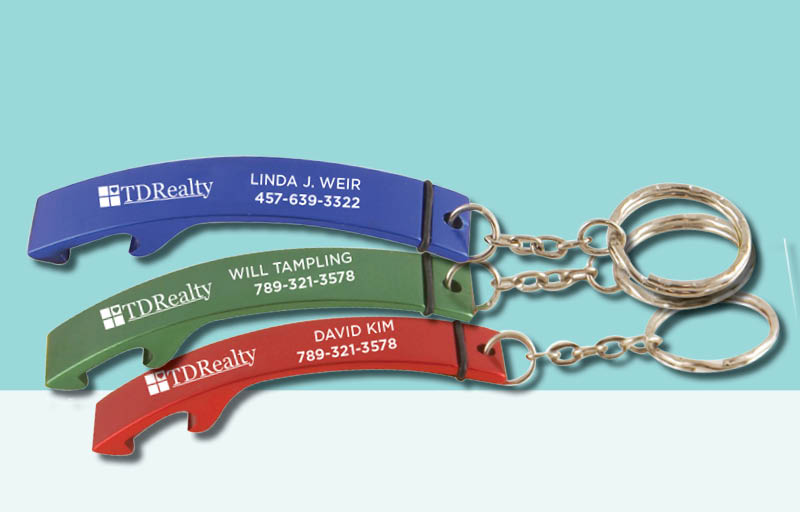 TDRealty Real Estate Bottle Opener - TDRealty personalized promotional products | BestPrintBuy.com