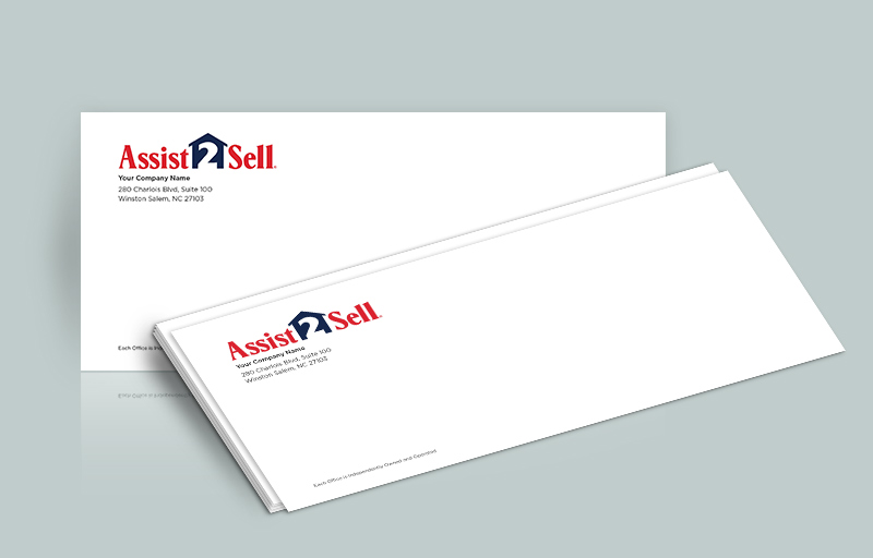 Assist2Sell Real Estate #10 Office Envelopes - Assist2Sell Real Estate - Custom Stationery Templates for Realtors | BestPrintBuy.com