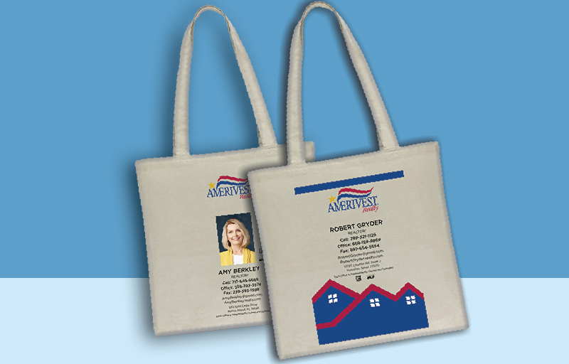 Amerivest Realty Real Estate Tote Bags -promotional products | BestPrintBuy.com