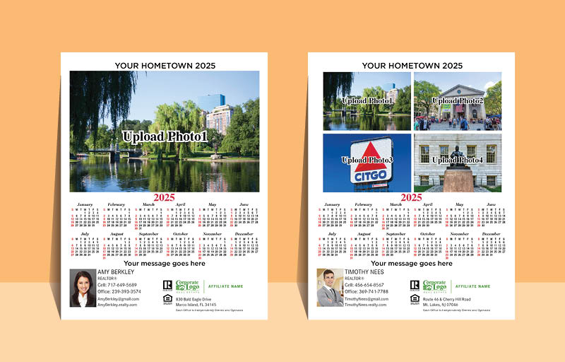 Better Homes And Gardens Real Estate Full Calendar Magnets With Photo Option 