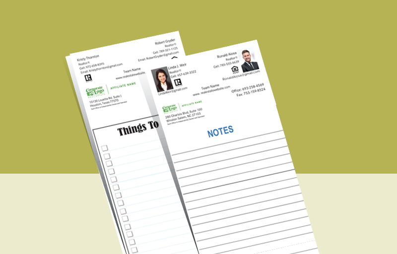 Better Homes And Gardens Team Notepads - Better Homes And Gardens approved vendor personalized realtor marketing materials | BestPrintBuy.com