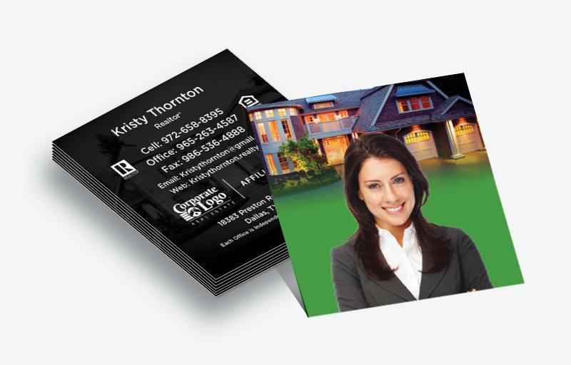 Better Homes And Gardens Real Estate Matching Two-Sided Square Business Cards - Better Homes And Gardens  - Modern, Unique Business Cards for Realtors | BestPrintBuy.com