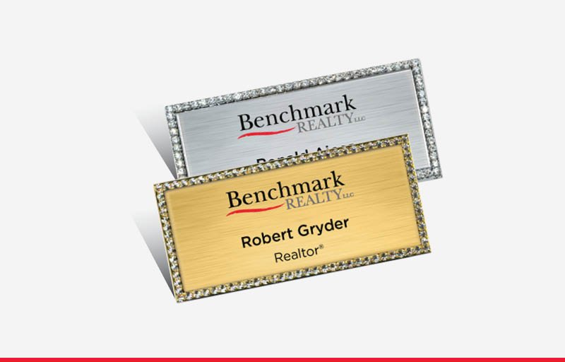 Benchmark Realty Real Estate Spot UV (Gloss) Raised Business Cards -  Luxury Raised Printing & Suede Stock Business Cards for Realtors | BestPrintBuy.com