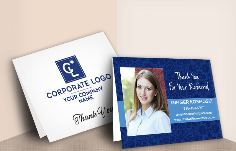 Coldwell Banker Real Estate Folded Note Cards - Coldwell Banker  thank you cards stationery | BestPrintBuy.com