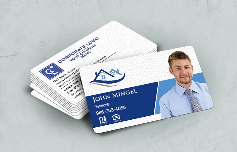 Coldwell Banker Real Estate Rounded Corner Spot UV(Gloss) Raised Business Cards - Coldwell Banker - Glossy, Embossed Business Cards for Realtors | BestPrintBuy.com