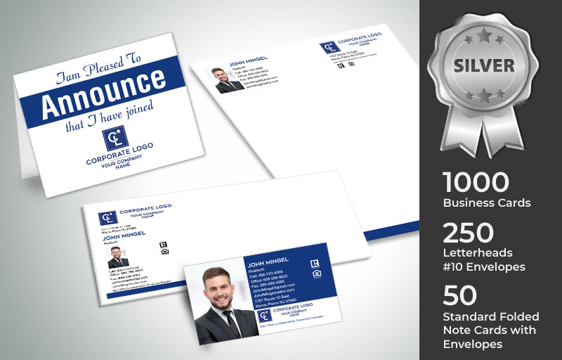 Coldwell Banker Real Estate Silver Agent Package - Coldwell Banker  personalized business cards, letterhead, envelopes and note cards | BestPrintBuy.com