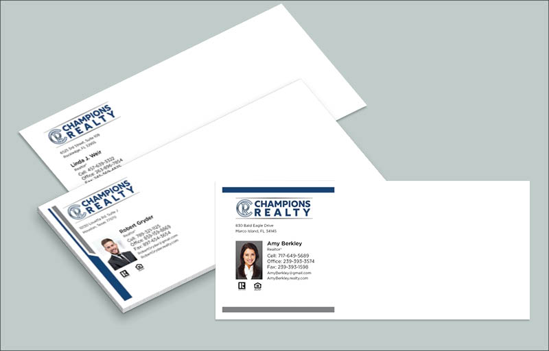 Champions Realty Real Estate #10 Envelopes - Custom #10 Envelopes Stationery for Realtors | BestPrintBuy.com