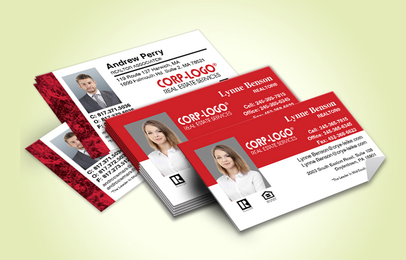 Crye-Leike Realtors Real Estate Business Card Labels With Photo - Crye-Leike Realtors marketing materials | BestPrintBuy.com