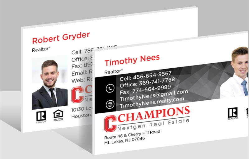 Champions Nextgen Real Estate Ultra Thick Business Cards - Thick Stock & Matte Finish Business Cards for Realtors | BestPrintBuy.com