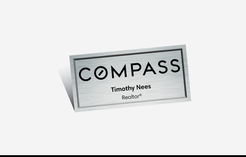 Compass Real Estate Standard Business Cards -  Standard & Rounded Corner Business Cards for Realtors | BestPrintBuy.com