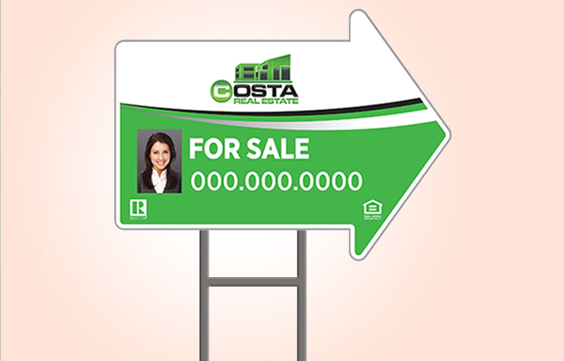 Costa Real Estate Signs - RESI Approved Vendor Signs for Realtors | BestPrintBuy.com