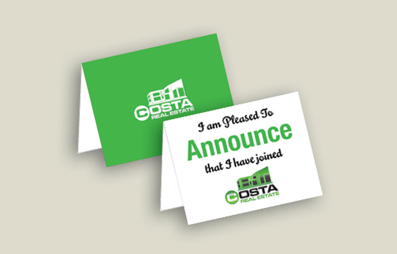 Costa Real Estate Postcard Mailing -  direct mail postcard templates and mailing services | BestPrintBuy.com