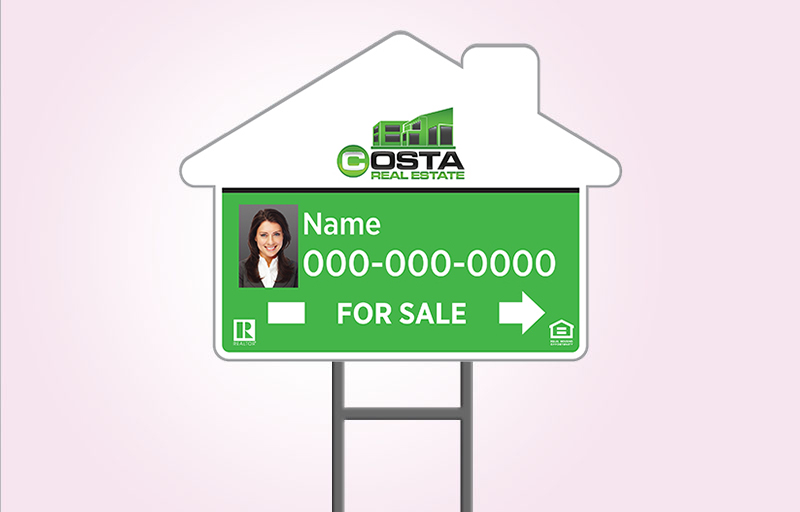 Costa Real Estate Signs - RESI Approved Vendor Signs for Realtors | BestPrintBuy.com