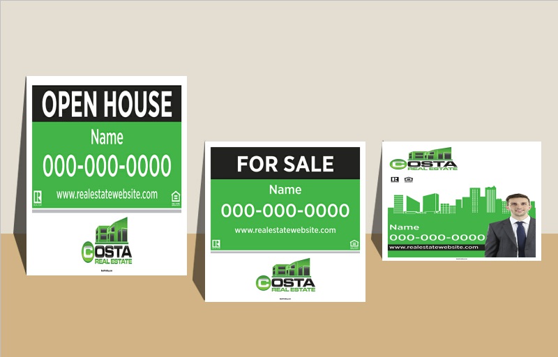 Costa Real Estate Signs - RESI Approved Vendor Signs for Realtors | BestPrintBuy.com