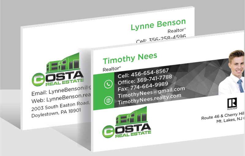 Costa Real Estate Ultra Thick Business Cards - Thick Stock & Matte Finish Business Cards for Realtors | BestPrintBuy.com