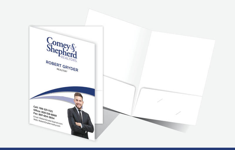 Comey & Shepherd Realtors Econo Presentation Folders - custom folders | BestPrintBuy.com