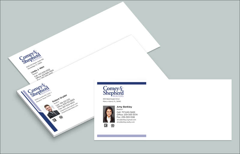 Comey & Shepherd Realtors Real Estate #10 Envelopes - Custom #10 Envelopes Stationery for Realtors | BestPrintBuy.com