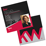 Keller Williams Silhouette Business Cards WithPhoto