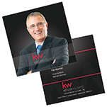 Keller Williams Square Silhouette Business Cards