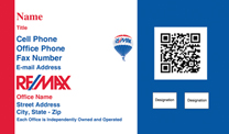 RE/MAX Business Cards