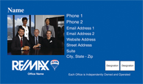 RE/MAX Team Business Cards