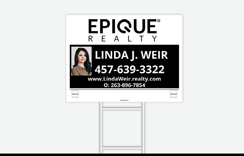 Epique Realty Real Estate Signs - RAS Approved Vendor Signs for Realtors | BestPrintBuy.com