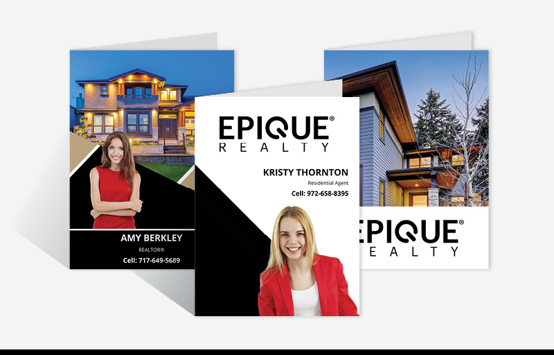 Epique Realty Real Estate Custom Presentation Folders - custom folders | BestPrintBuy.com