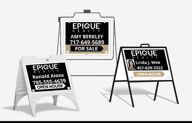 Epique Realty Real Estate Signs - RAS Approved Vendor Signs for Realtors | BestPrintBuy.com