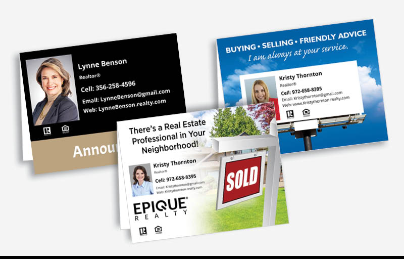 Epique Realty Real Estate Postcard Mailing -  direct mail postcard templates and mailing services | BestPrintBuy.com