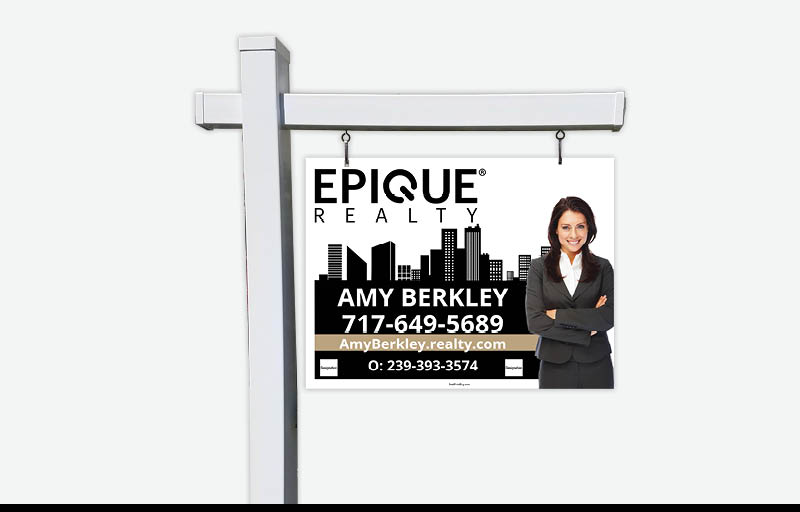 Epique Realty Real Estate Signs - RAS Approved Vendor Signs for Realtors | BestPrintBuy.com