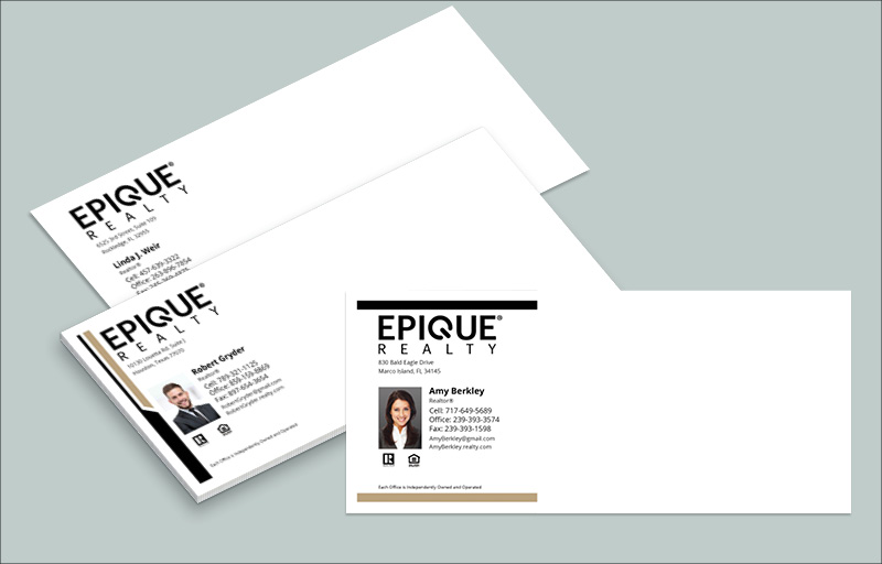 Epique Realty Real Estate #10 Envelopes - Custom #10 Envelopes Stationery for Realtors | BestPrintBuy.com