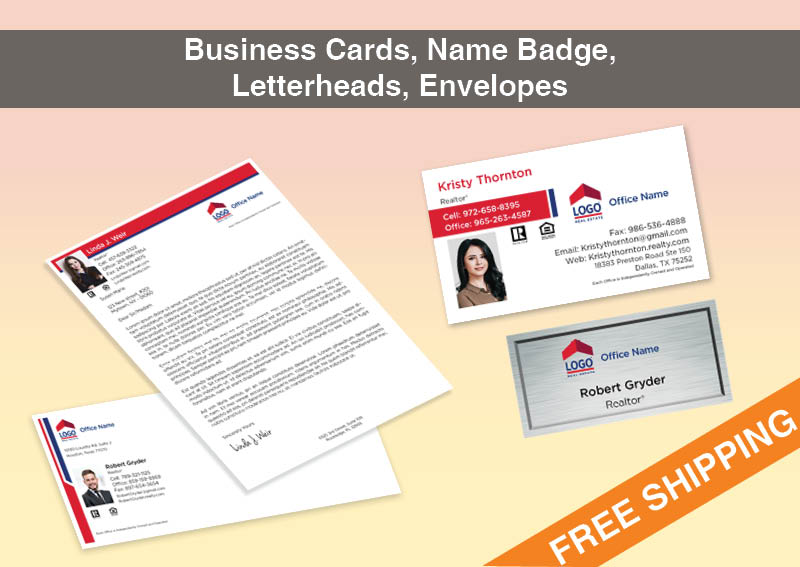 ERA Real Estate Bronze Agent Package - ERA approved vendor personalized business cards, letterhead, envelopes and note cards | BestPrintBuy.com