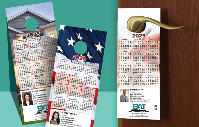 Exit Realty Real Estate Calendar Door Hangers - Exit Realty 2025 calendars | BestPrintBuy.com