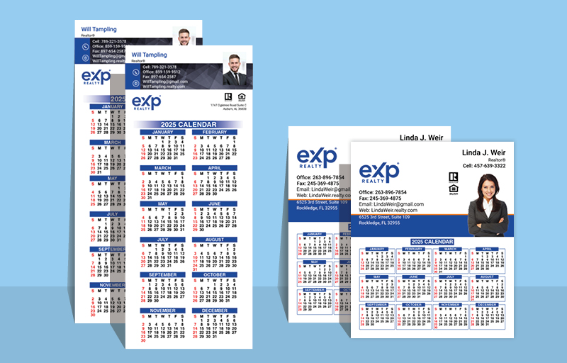 eXp Realty Real Estate Business Card Calendar Magnets - eXp Realty  2025 calendars | BestPrintBuy.com