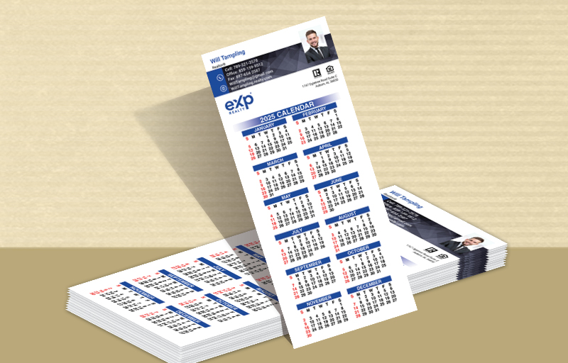 eXp Realty Real Estate Business Card Calendar Magnets