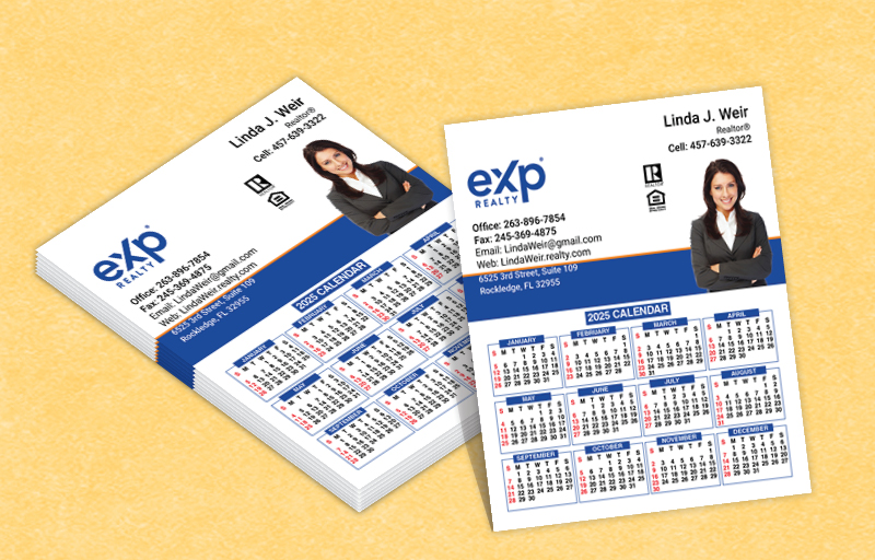 eXp Realty Real Estate Mini Business Card Calendar Magnets 