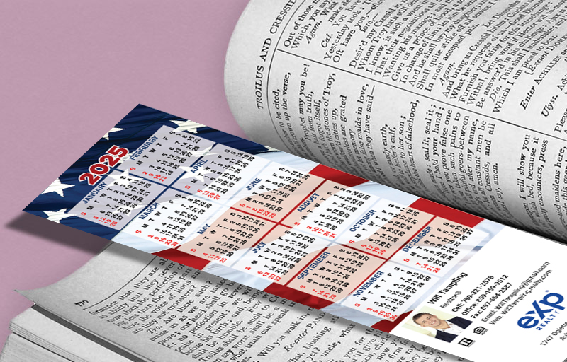 eXp Realty Real Estate Calendar Bookmarks - eXp Realty  2025 calendars | BestPrintBuy.com