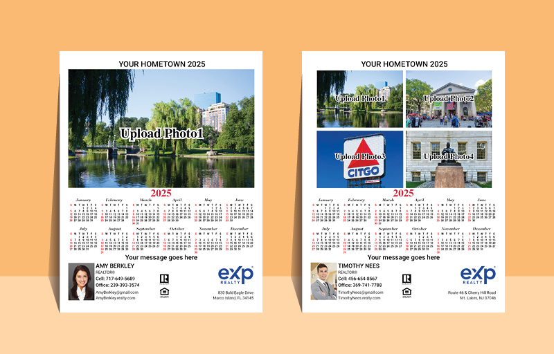 eXp Realty Real Estate Full Calendar Magnets With Photo Option 