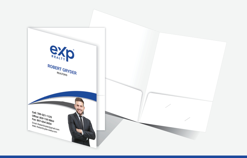 eXp Realty Real Estate Econo Presentation Folders - Econo Presentation Folders | BestPrintBuy.com