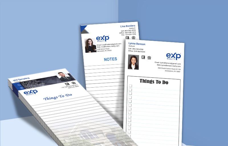 eXp Realty Real Estate Personalized Notepads | BestPrintBuy.com